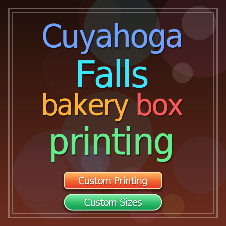 Cuyahoga Falls bakery box printing
