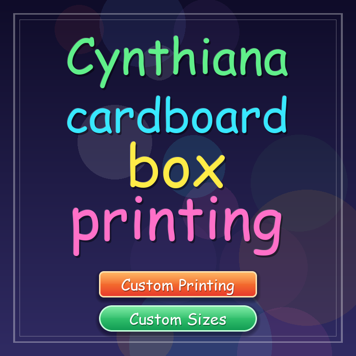 Cynthiana cardboard box printing