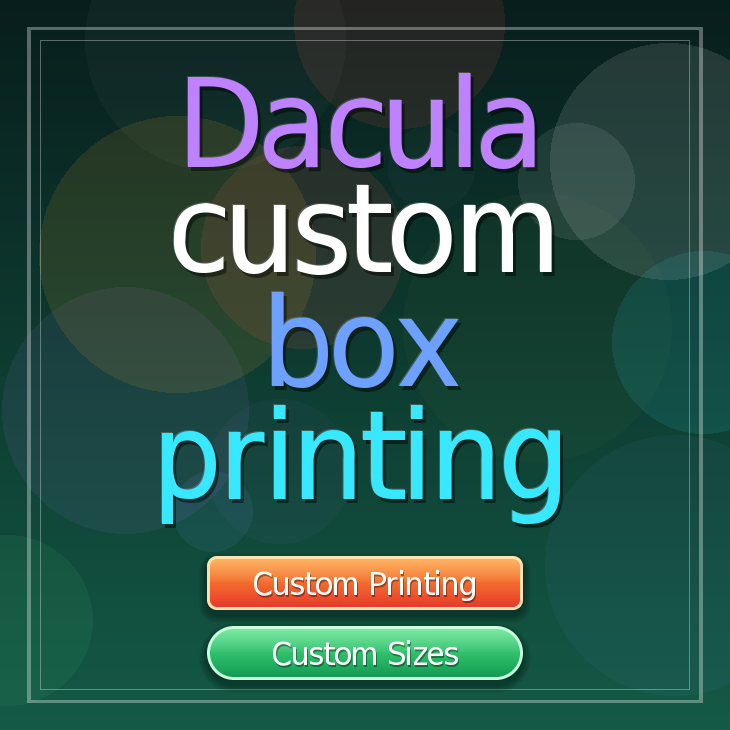 Dacula custom box printing