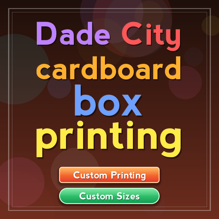 Dade City cardboard box printing
