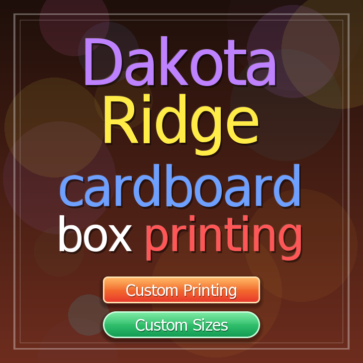 Dakota Ridge cardboard box printing