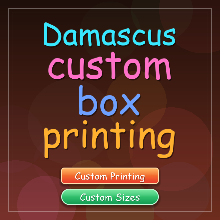 Damascus custom box printing