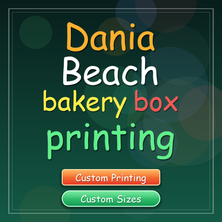 Dania Beach bakery box printing