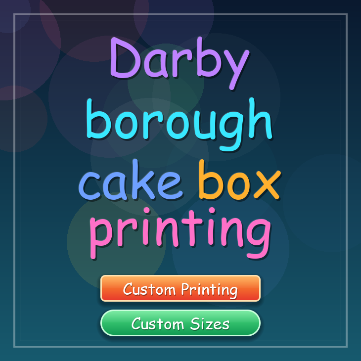 Darby Borough cake box printing