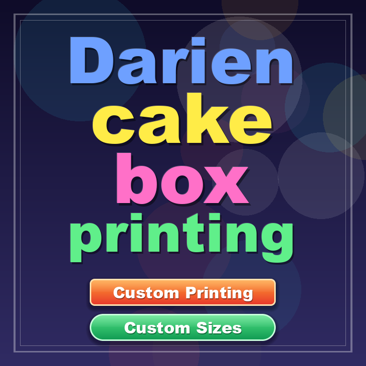 Darien cake box printing