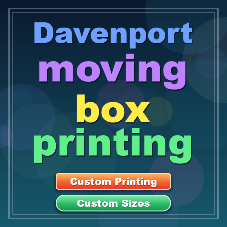 Davenport moving box printing