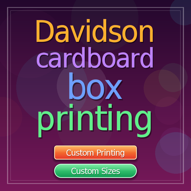 Davidson cardboard box printing
