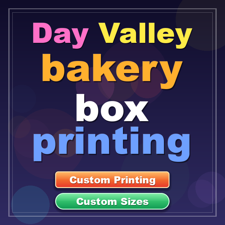 Day Valley bakery box printing