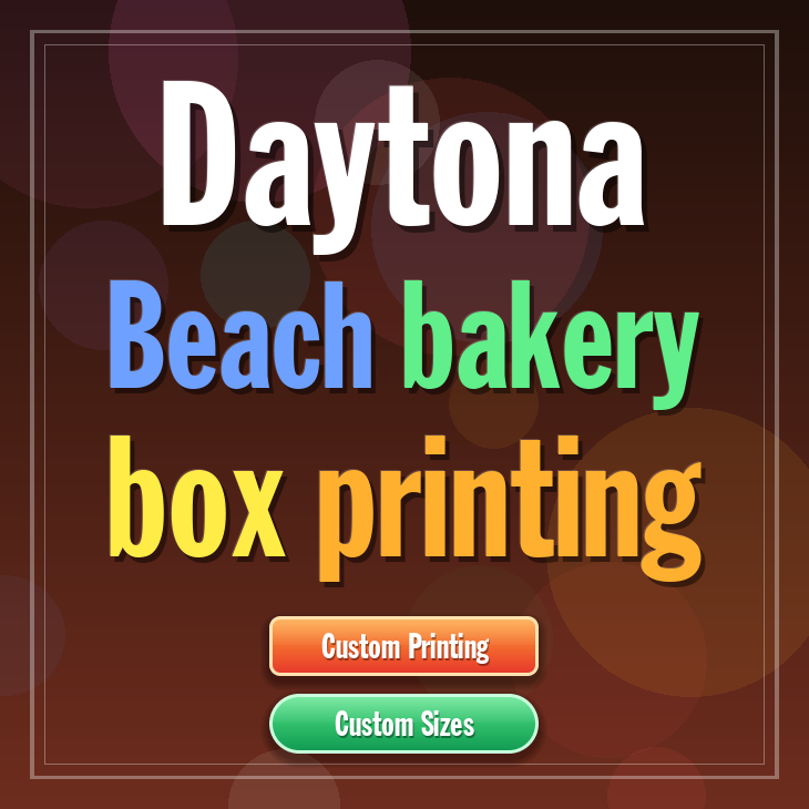 Daytona Beach bakery box printing