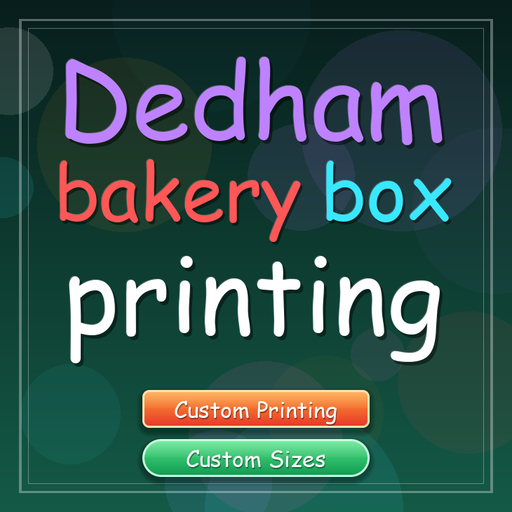 Dedham bakery box printing