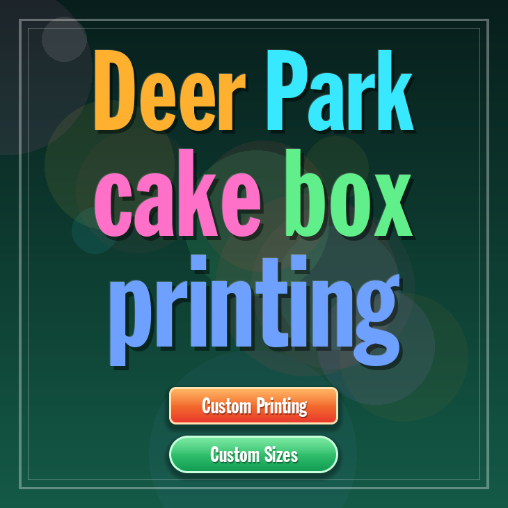 Deer Park cake box printing