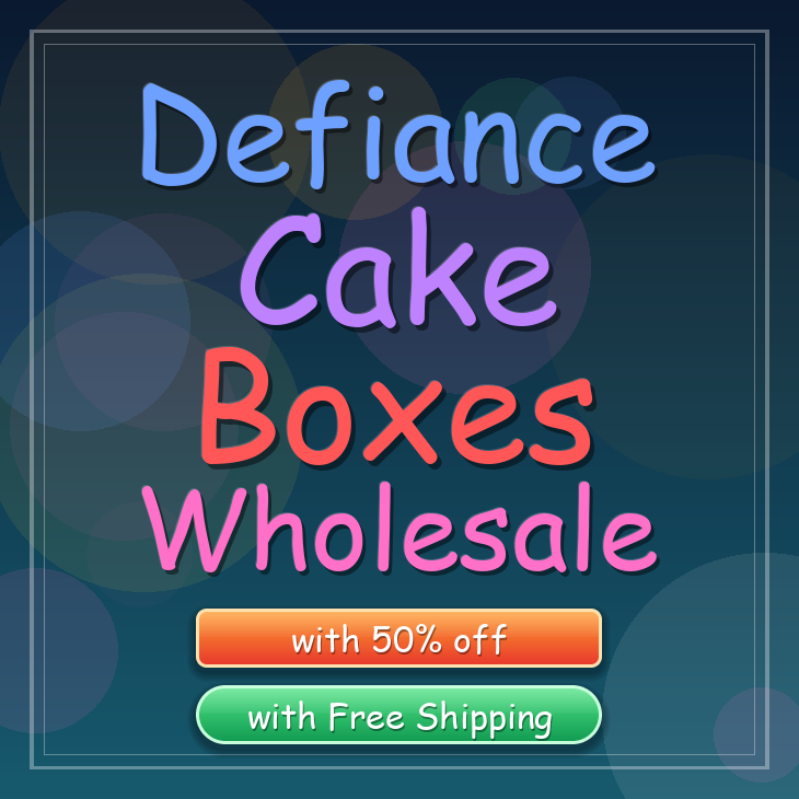 Defiance cake boxes