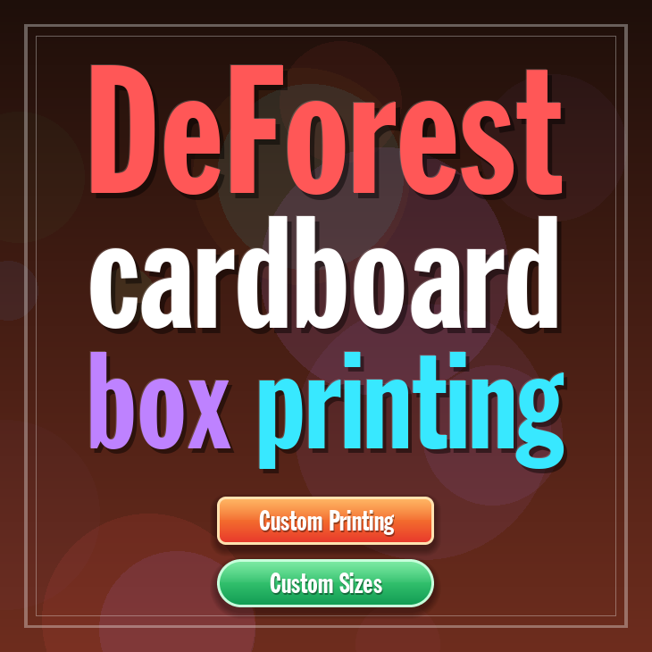 DeForest cardboard box printing