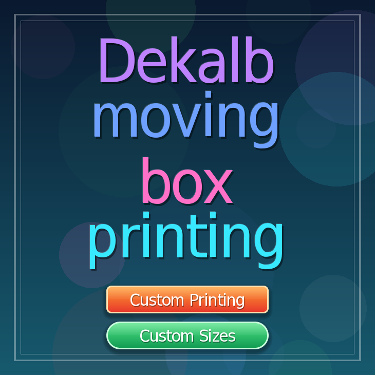 Dekalb moving box printing
