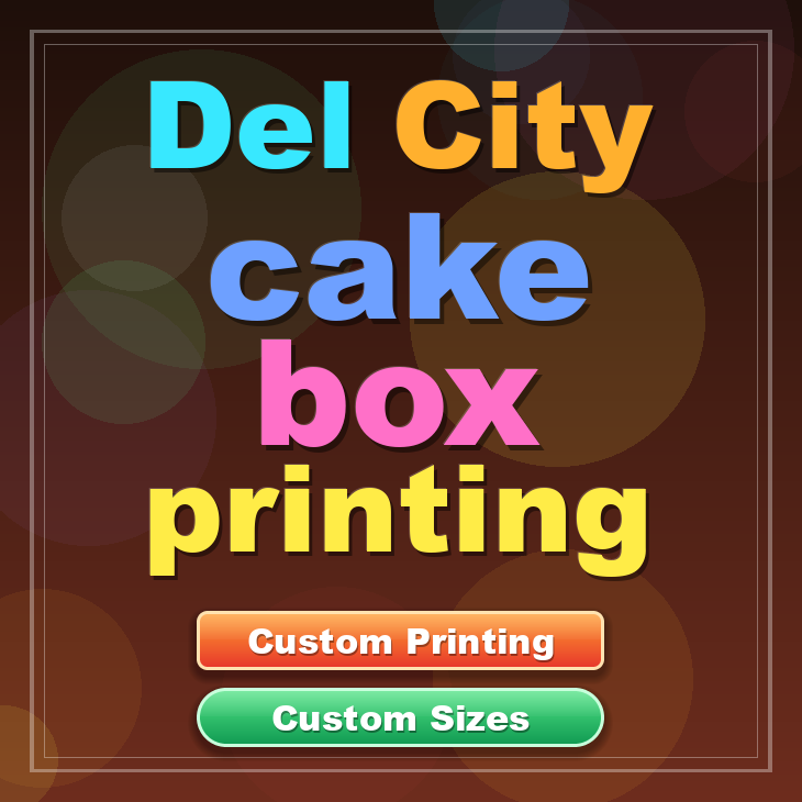 Del City cake box printing