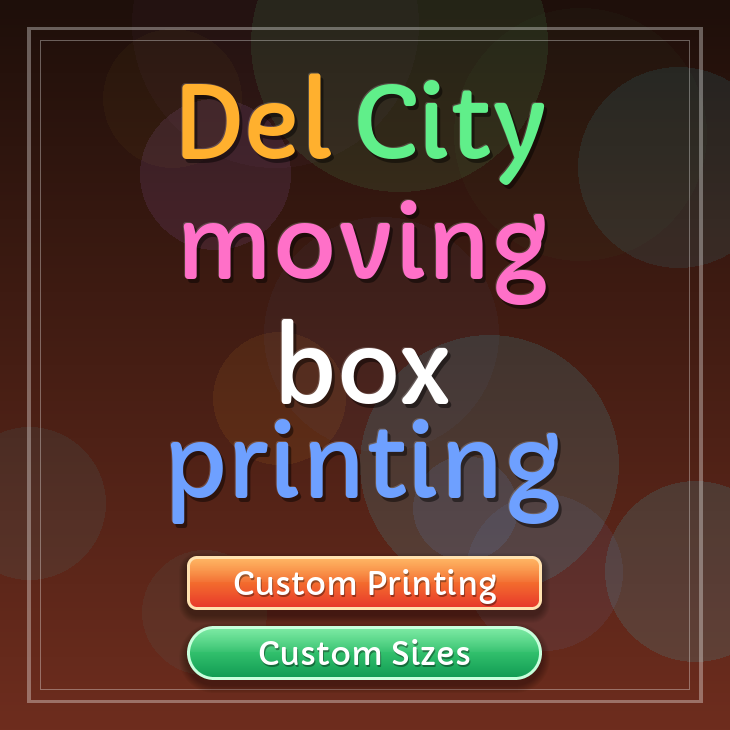 Del City moving box printing
