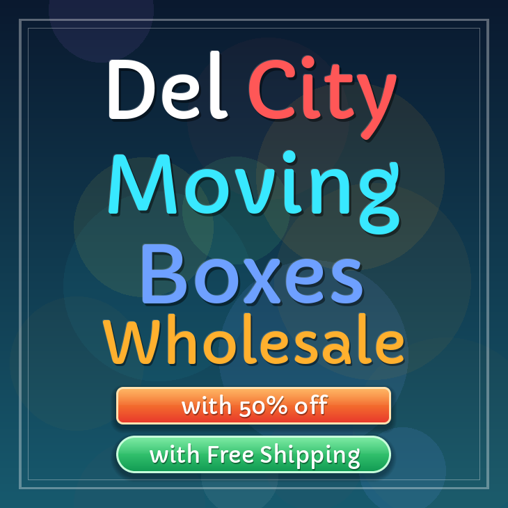 Del City moving boxes