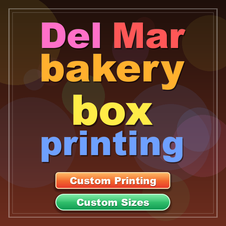 Del Mar bakery box printing