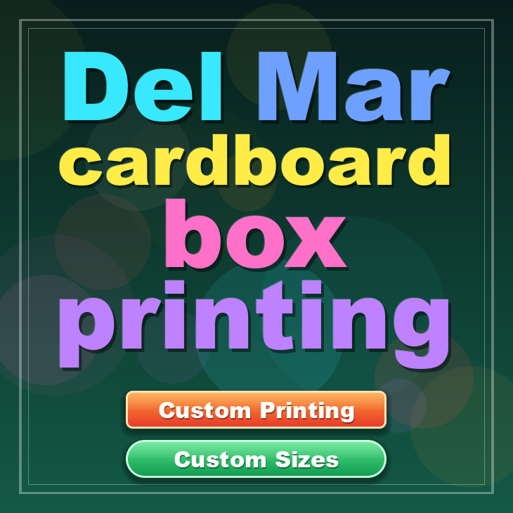 Del Mar cardboard box printing