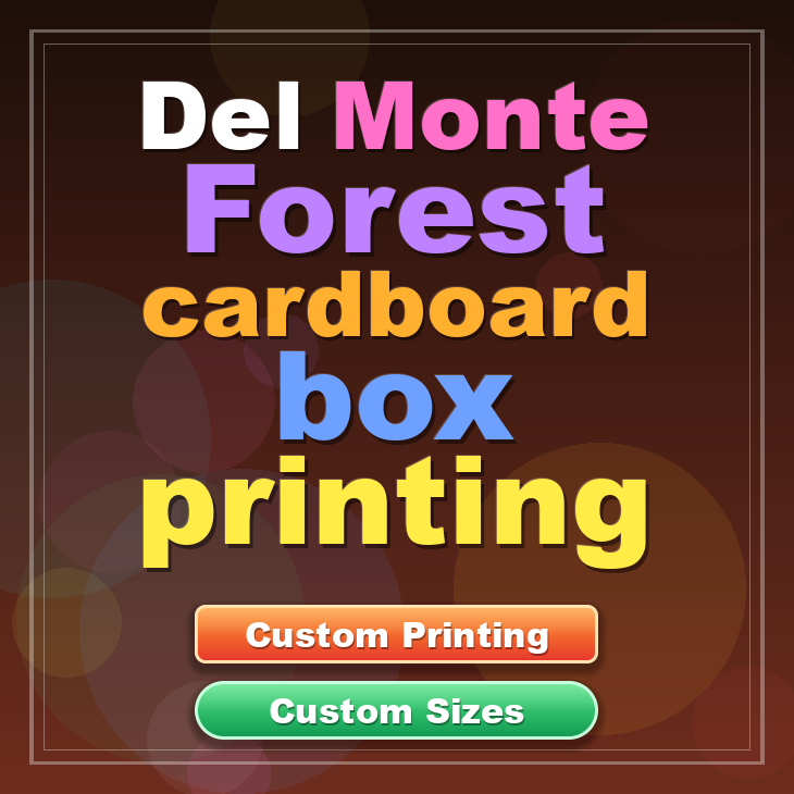 Del Monte Forest cardboard box printing