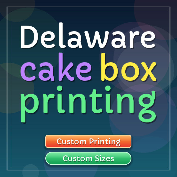 Delaware cake box printing