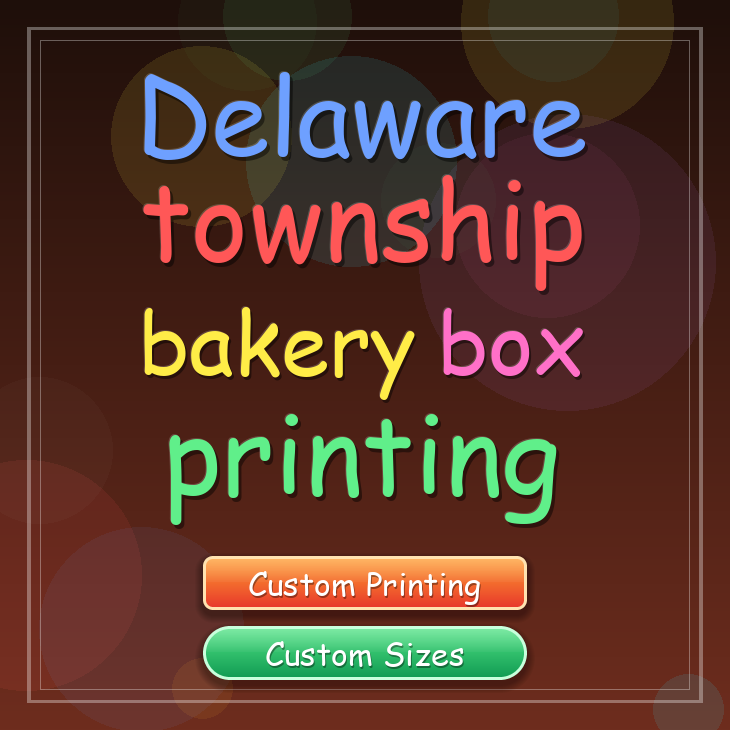 Delaware Township bakery box printing