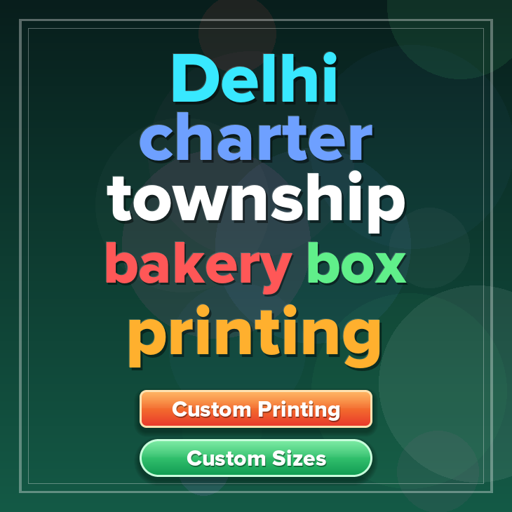 Delhi Charter Township bakery box printing