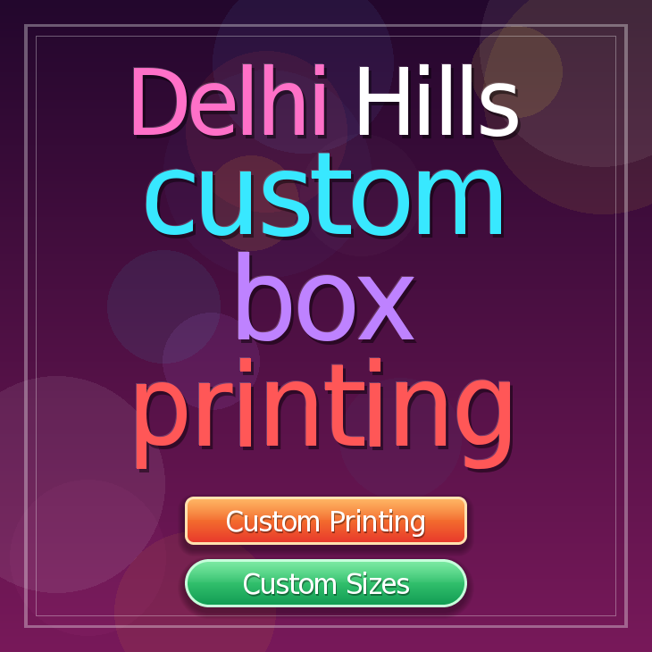 Delhi Hills custom box printing