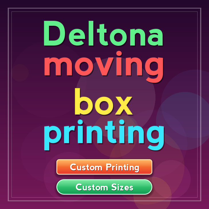 Deltona moving box printing