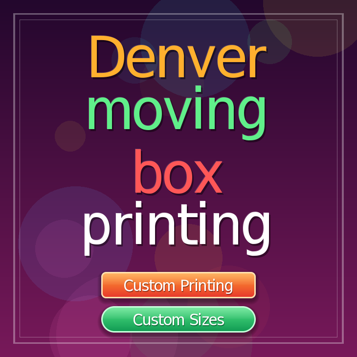 Denver moving box printing