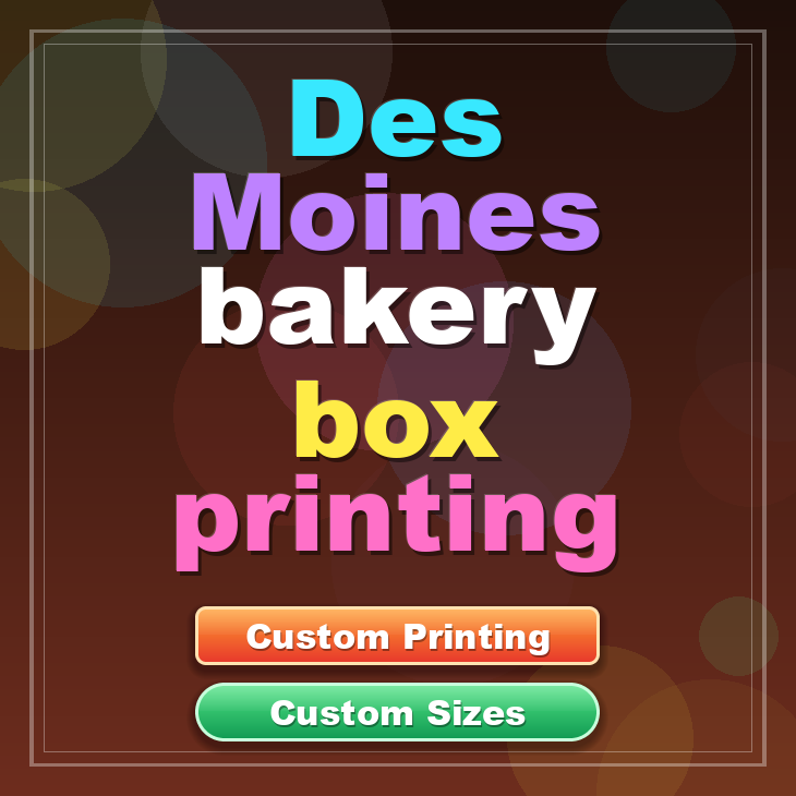 Des Moines bakery box printing