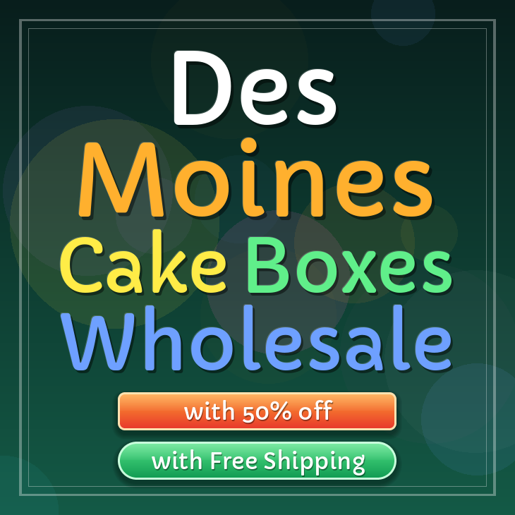 Des Moines cake boxes