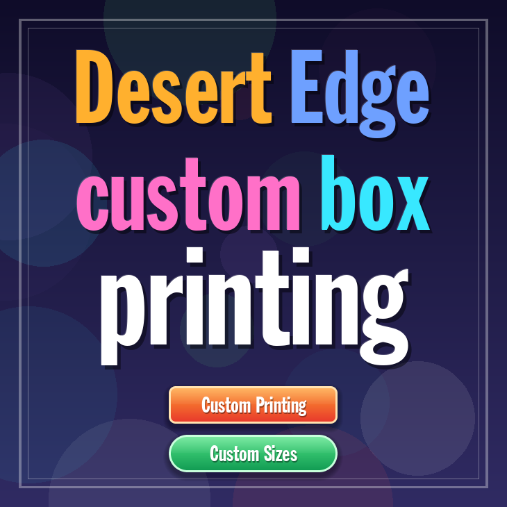 Desert Edge custom box printing