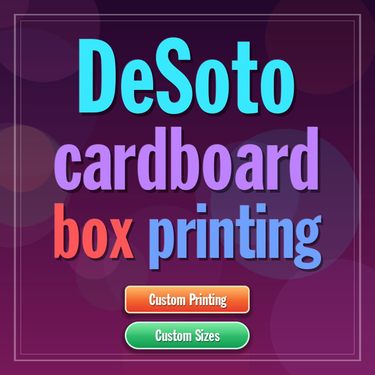 DeSoto cardboard box printing