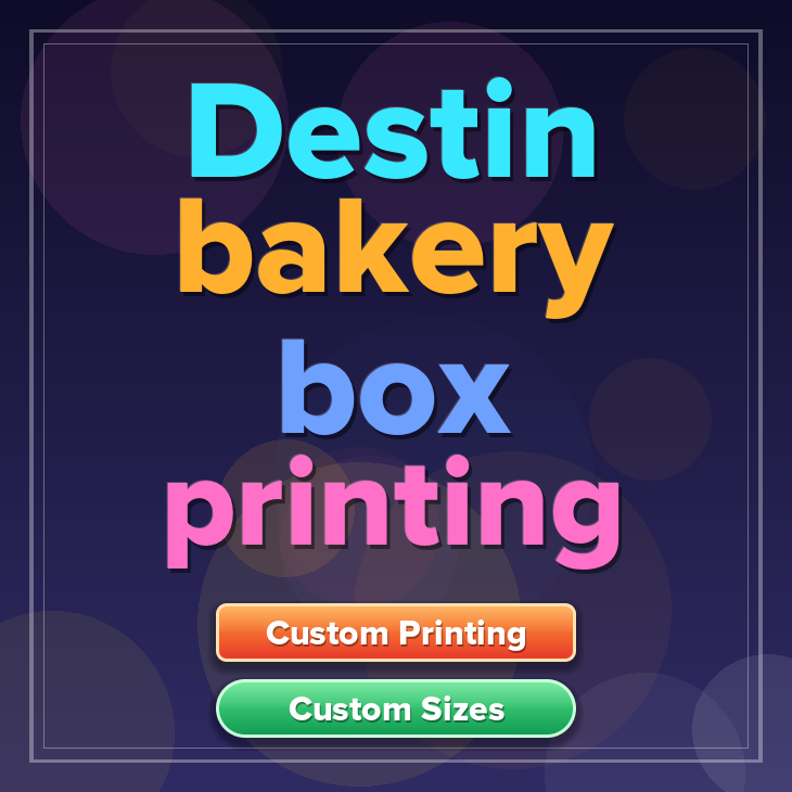 Destin bakery box printing
