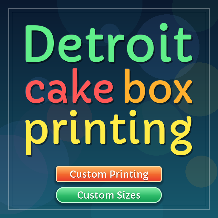 Detroit cake box printing