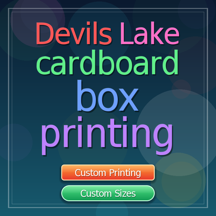 Devils Lake cardboard box printing
