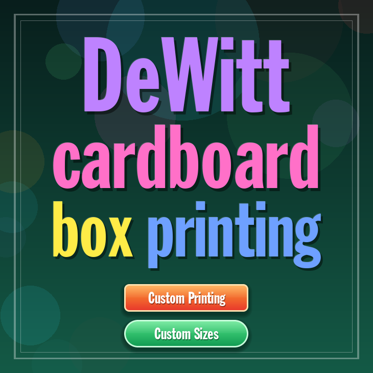 DeWitt cardboard box printing