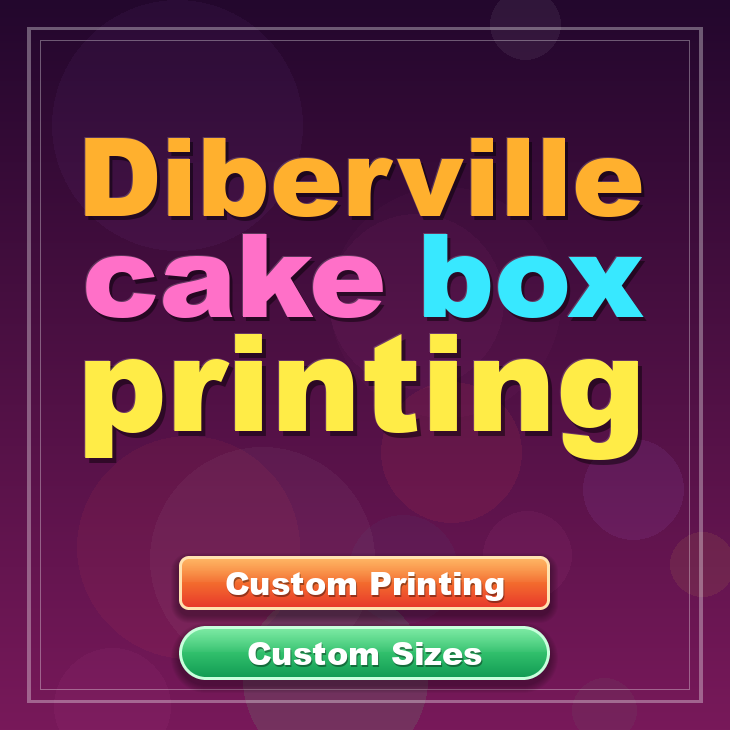 Diberville cake box printing