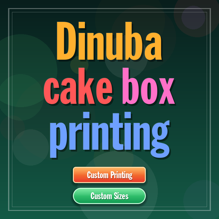 Dinuba cake box printing