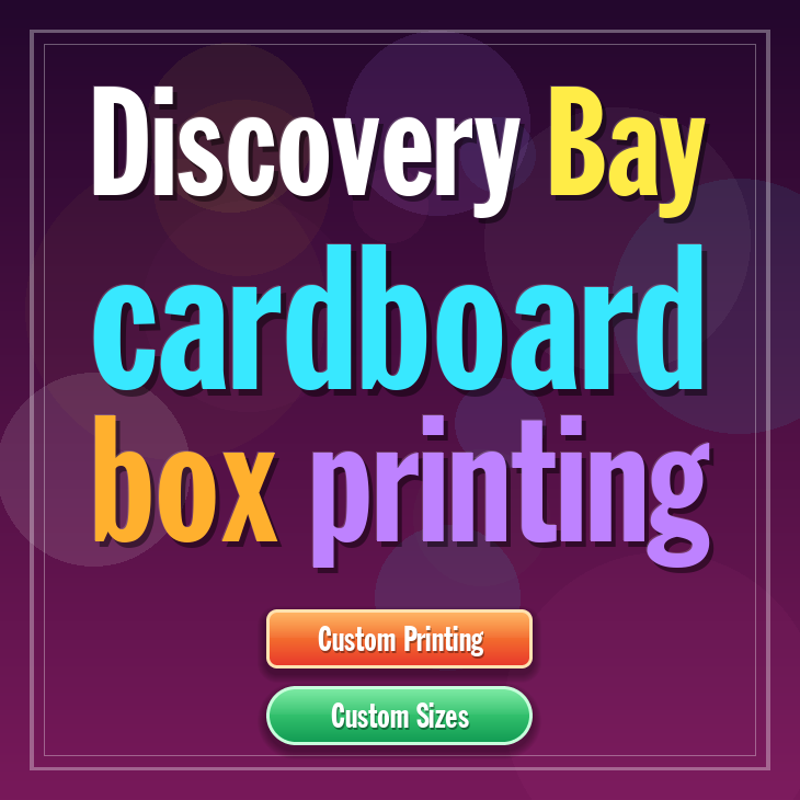 Discovery Bay cardboard box printing