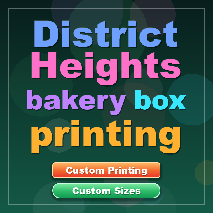 District Heights bakery box printing