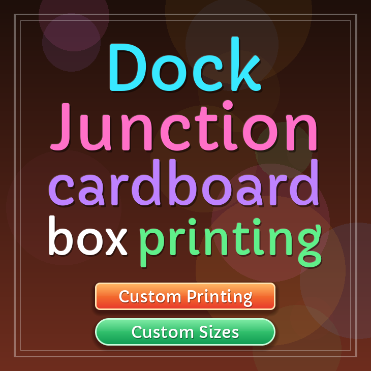 Dock Junction cardboard box printing