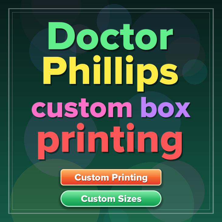 Doctor Phillips custom box printing