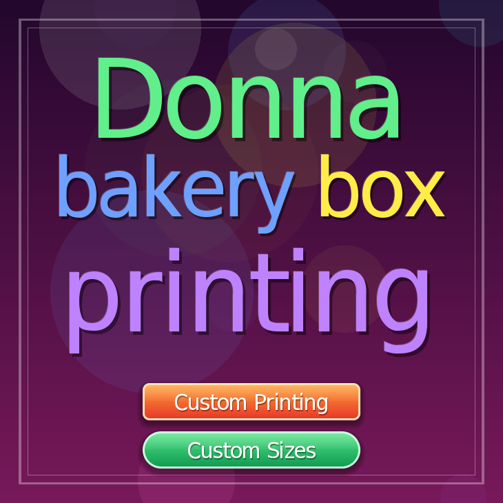 Donna bakery box printing