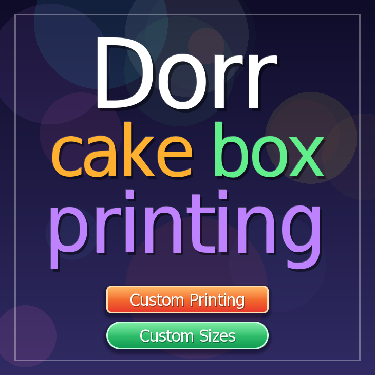 Dorr cake box printing