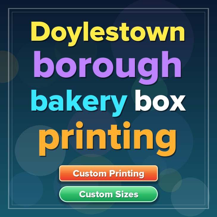 Doylestown Borough bakery box printing