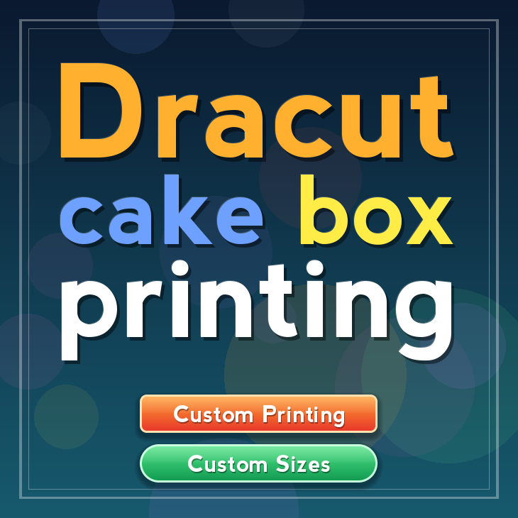 Dracut cake box printing