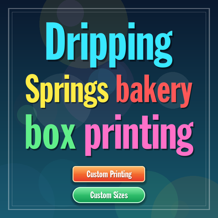 Dripping Springs bakery box printing