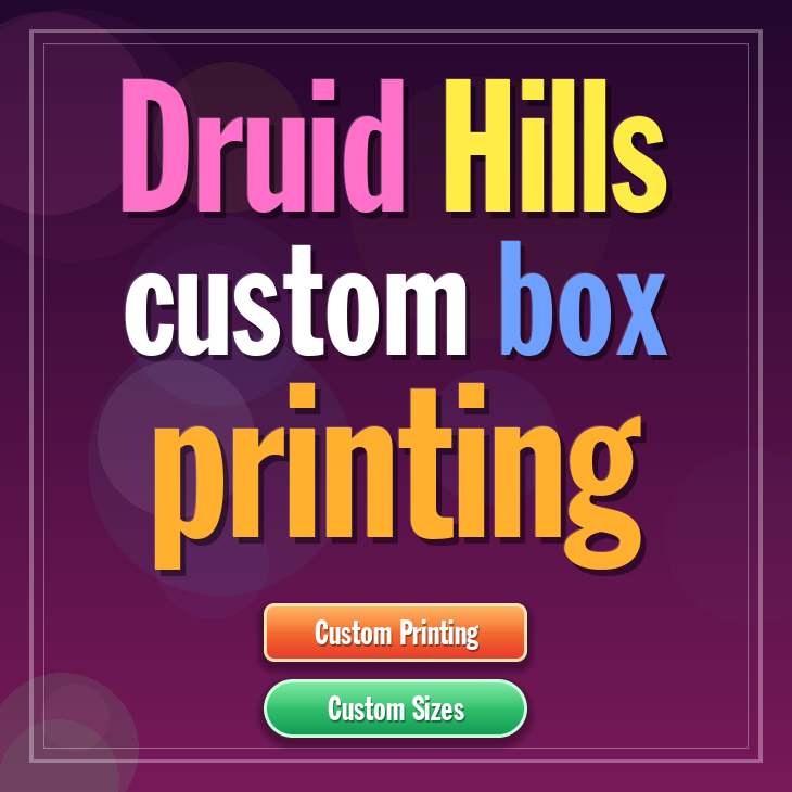 Druid Hills custom box printing